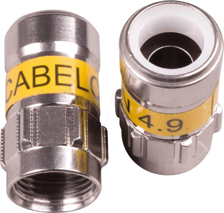 Immagine prodotto Cabelcon F-56 4.9 Connettore autoinstallante NiTin, 100 pz. (100 dB, Spine e connettori)