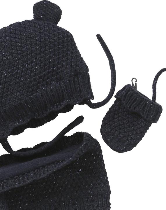 Vertbaudet Mädchen Baby-Set: Mütze, Rundschal & Fäustlinge