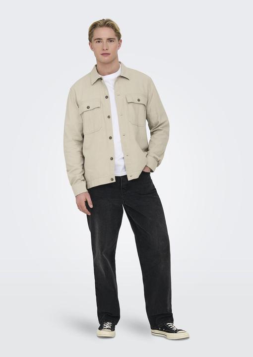 Actual product image Only & Sons Loose fit shirt collar shirt shirt shirt (L)