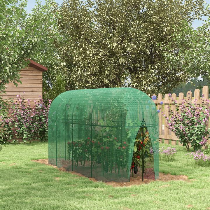 Actual product image Outsunny Plant protection net with frame and zip fastener