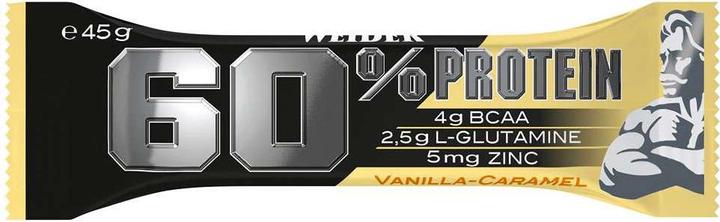 Image du produit Weider Barre protéinée 60% (24 x 45g) (Vanille, Caramel, 24 pcs, 1000 g)