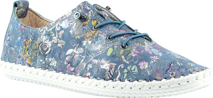Lunar Leinenschuhe Exbury Floral Leder