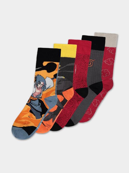 Immagine prodotto Difuzed Naruto Shippuden - Calzini da uomo (5 pacchetti/regali) - 43/46 (Confezione da 5 pezzi, 43, 46)