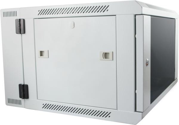 Actual product image Allnet 19 wall-mounted housing 9U W600 / D600mm 2-piece *light grey* SMB series (9 RU, 19 inch rack)