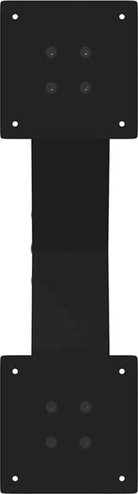 Produktbild VidaXL Couchtischbeine X-Form 2 Stk. Schwarz 60x(30-31) cm Stahl Tischbein