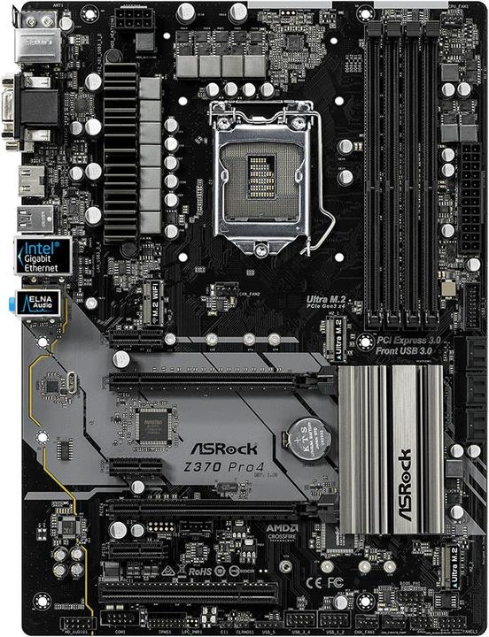 AsRock Z370 Pro4 (LGA 1151, Intel Z370, ATX)