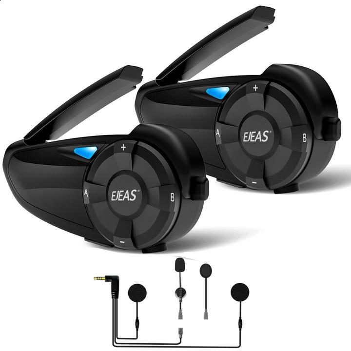 Image du produit Deltalabs Spritzwasserfestes Motorrad Helm Intercom Bluetooth Headset FM Radio (Lot de 1)