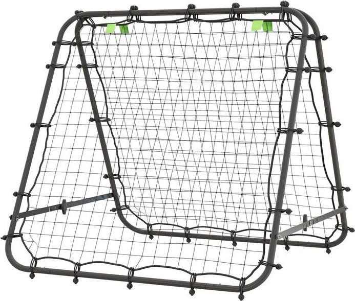 Produktbild Swisshandel24 Fussball Rebounder Kickback Tor Rückprallwand Netz beidseitiger Rückprall, schwarz