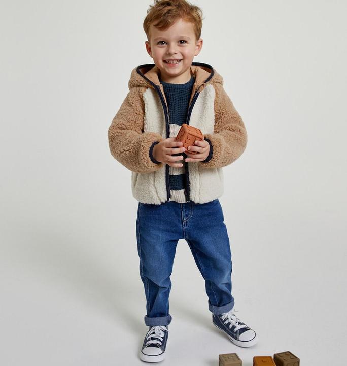 Actual product image La Redoute Collections Teddy fleece hooded jacket (94)