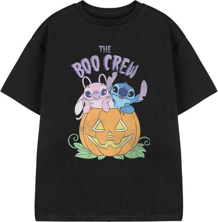 Actual product image Lilo & Stitch Girls Boo Crew Short-Sleeved T-Shirt (116)