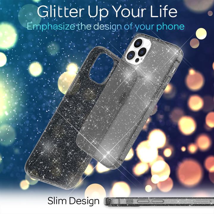 Produktbild Nalia Klare Glitzer Silikon Hülle (Apple iPhone 13 Pro Max)