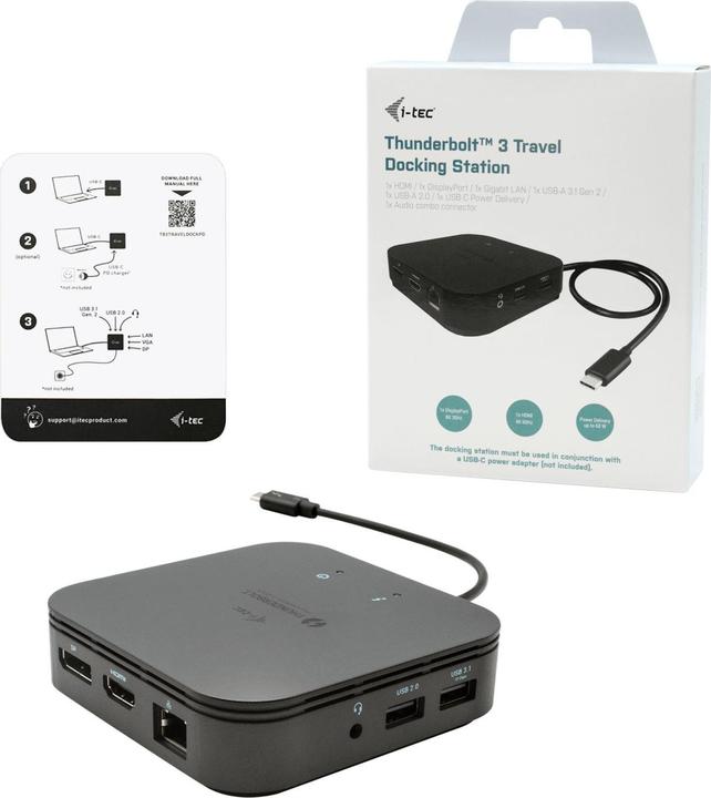 Image du produit i-tec Tb3traveldockpd (Thunderbolt, 1 Ports)
