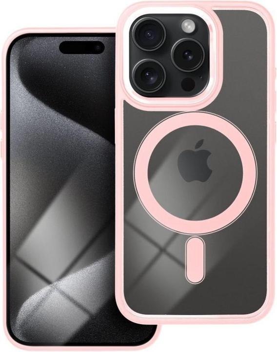 Produktbild OEM Back panel cover COLOR EDGE MAG COVER case compatible with MagSafe for IPHONE 15 Pro pink (Apple iPhone 15 Pro)