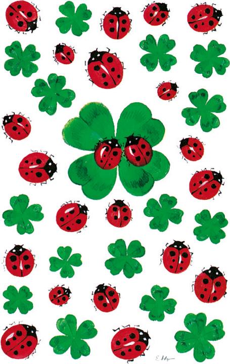 Actual product image Z-Design Sticker clover/beetle