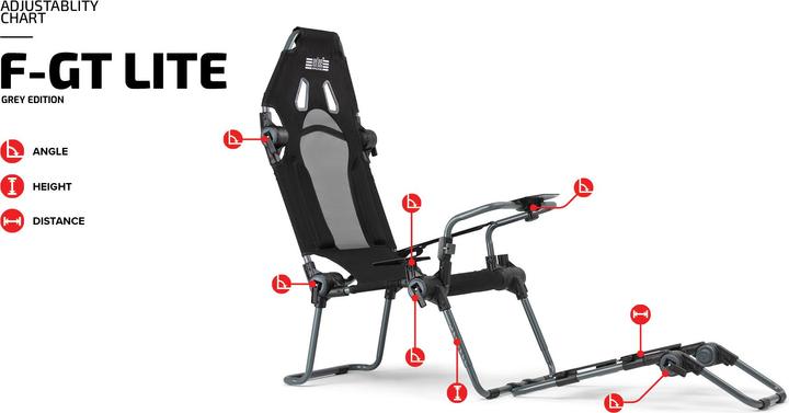 Immagine prodotto Next Level Racing Cockpit pieghevole del simulatore F-GT Lite Formula e GT