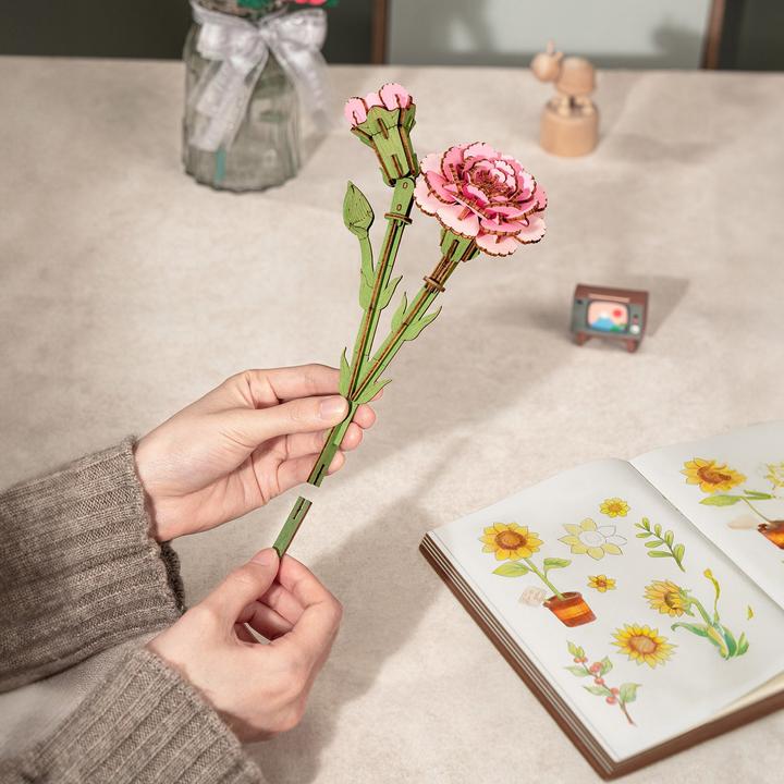 Produktbild Robotime Modellbausatz 'BLUMENSTRAUSS'