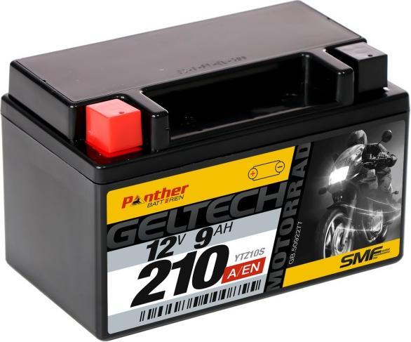 Image du produit Panther Batterien Batterie moto gel 12V 8.6Ah YTZ10S (12 V, 8.60 Ah)