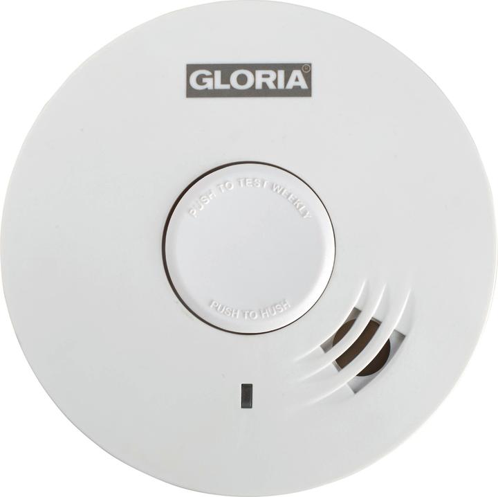 Actual product image Gloria Haus und Garten R-10 002518.0015 Smoke alarm device incl. 10-year battery battery-operated