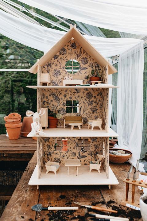Image du produit Milin Maison de poupées en bois Vintage Flower