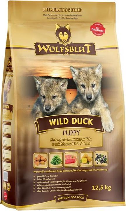 Produktbild Wolfsblut Wild Duck (Welpe + Kitten, 1 Stk., 12500 g)