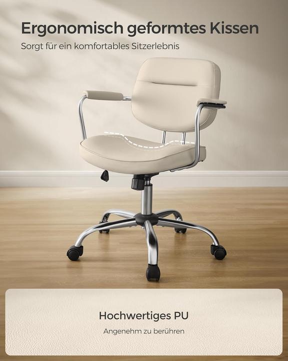 Produktbild Songmics OBG033W01 Homeoffice-Stuhl, höhenverstellbar, neigbar