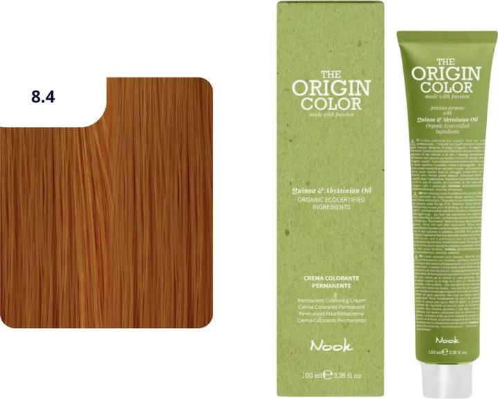 Actual product image Nook Origin Colour hair dye (8.4 Light blonde copper)