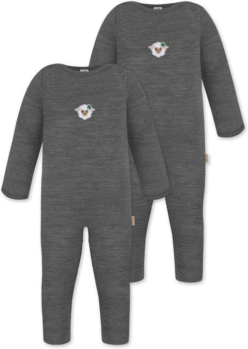 Normani 2er Pack Baby Merino Strampler „Tangoio" - 9593