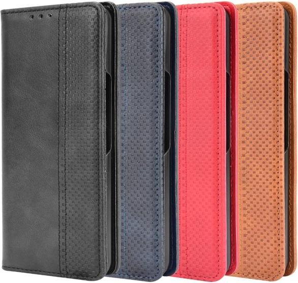 Produktbild MU Classic Retro Leder Bookcover Hülle (Samsung Galaxy Z Fold3)