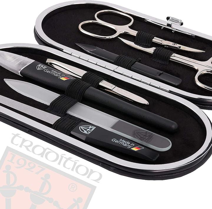 Actual product image Kellermann Manicure set 'Vittoria', black