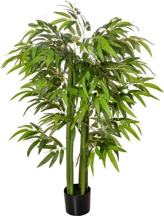 Actual product image Swisshandel24 Künstliche Bambus gross 140 cm Kunstpflanze, künstliche Pflanzen im Topf (140 cm)