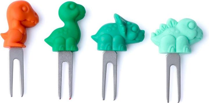 Actual product image Lekkabox Stainless Steel Piecers Set of 4, Dino