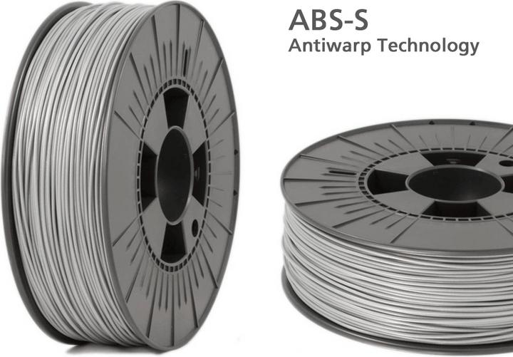 Actual product image Volaprint ABS-S special filament 1.75mm silver 1 kg, AntiWarp (ABS, 1.75 mm, 1000 g, Silver)