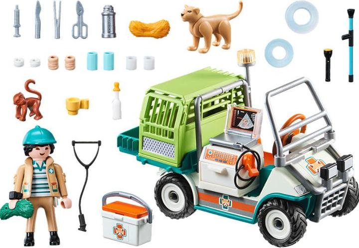 Produktbild Playmobil Zoo-Tierarzt mit Fahrzeug (70346, Playmobil Family Fun)