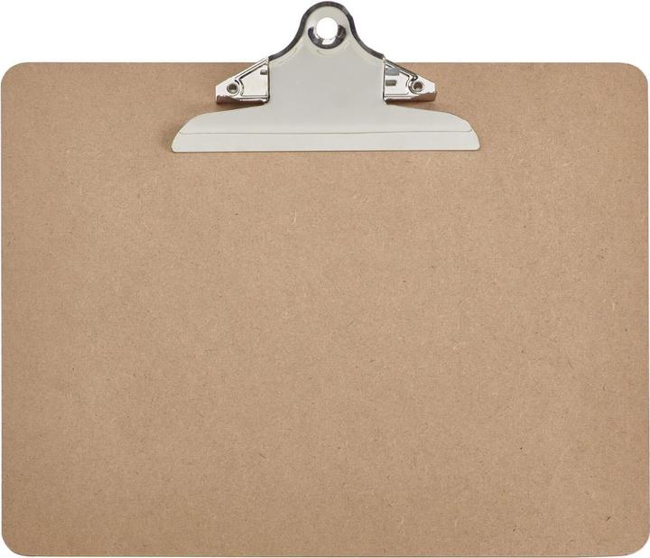 Maul Klemmbrett MAULclassic, Hartfaser-Holz, DIN A4 quer (31 x 26 x 4.5 cm)