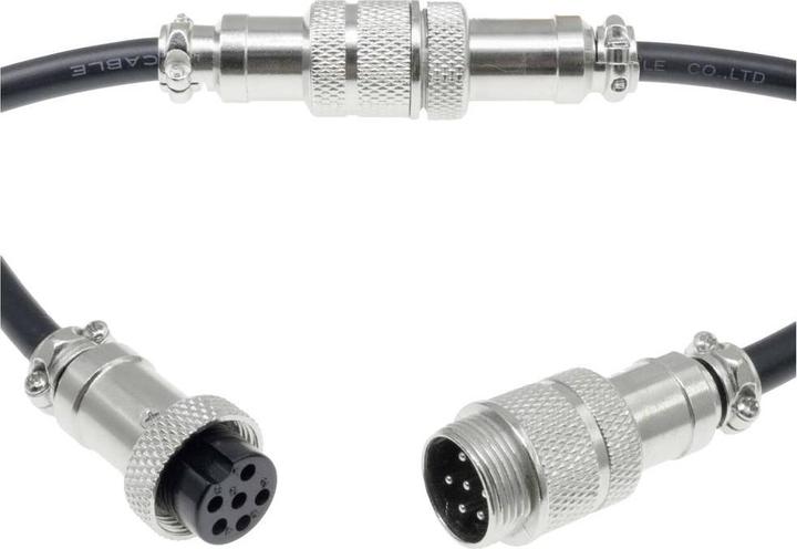Produktbild No Name 453564 Rundsteckverbinder Stecker, Buchse Gesamtpolzahl: 6 1 Set