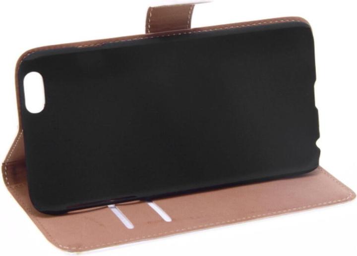 Produktbild NoName Slim Leder Book Case für iPhone 6 Plus - weiss 4250710556328 (Apple iPhone 6 Plus)