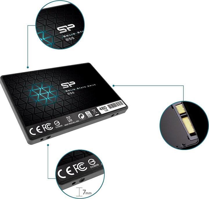 Immagine prodotto Silicon Power Sottile S55 (480 GB, 2.5")