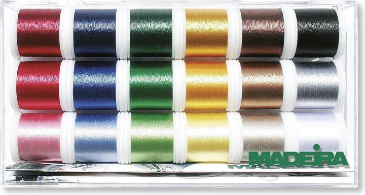 Immagine prodotto Madeira Filo da ricamo Rayon 40 Scatola filettatura 18 (200 m)