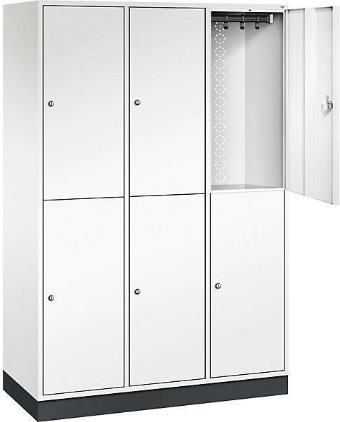 Actual product image C+P INTRO double-deck steel wardrobe (122 cm, 195 cm)