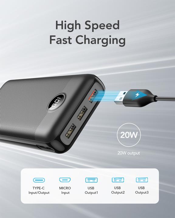 Produktbild Veger L30 (30000 mAh, 20 W, 111 Wh)