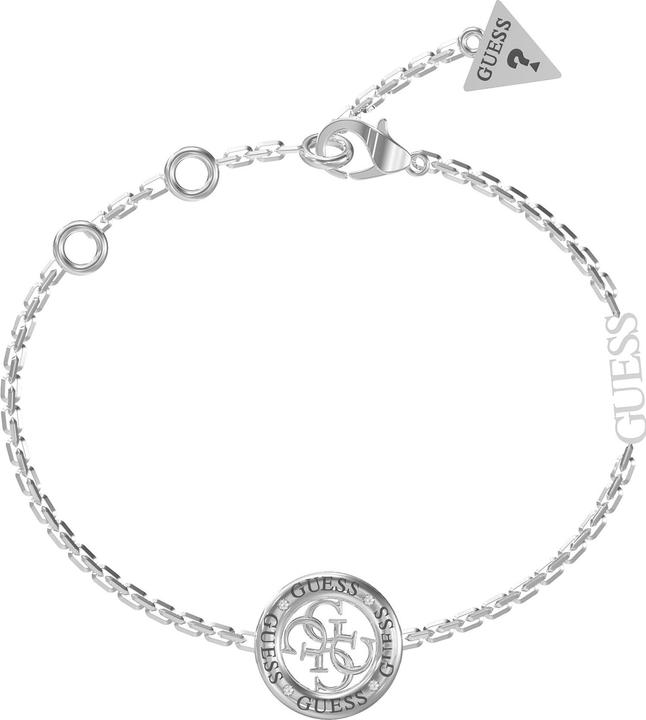 Image du produit Guess Stylish steel bracelet 4G Loop JUBB02289JWRHBK - Dimensions : 14.5 - 18.5 cm - S (14.60 cm, Acier inoxydable)