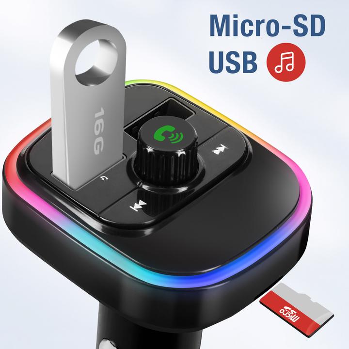 Immagine prodotto Avizar Trasmettitore FM, porte USB QC 3.0 + USB-C 20W