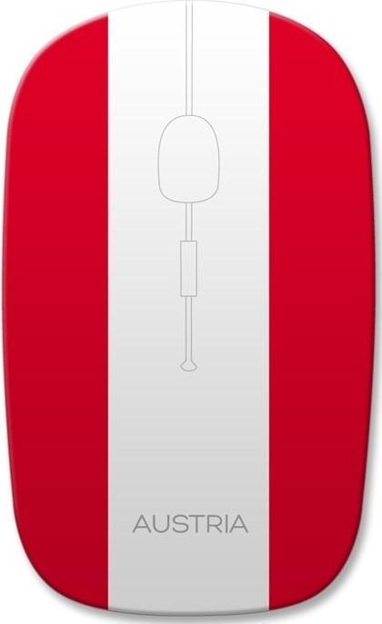Image du produit Q-Connect Souris optique sans fil Omega - Football Edition Austria USB (OM0414FAS) (Sans fil)