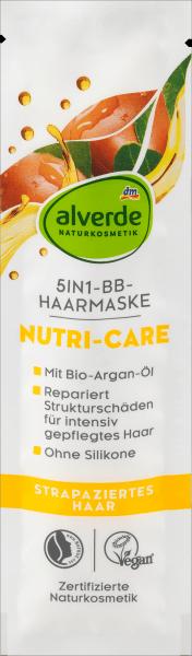 Image du produit dm alverde Masque capillaire Nutri-Care BB 5in1 amande bio, argan bio (20 ml)
