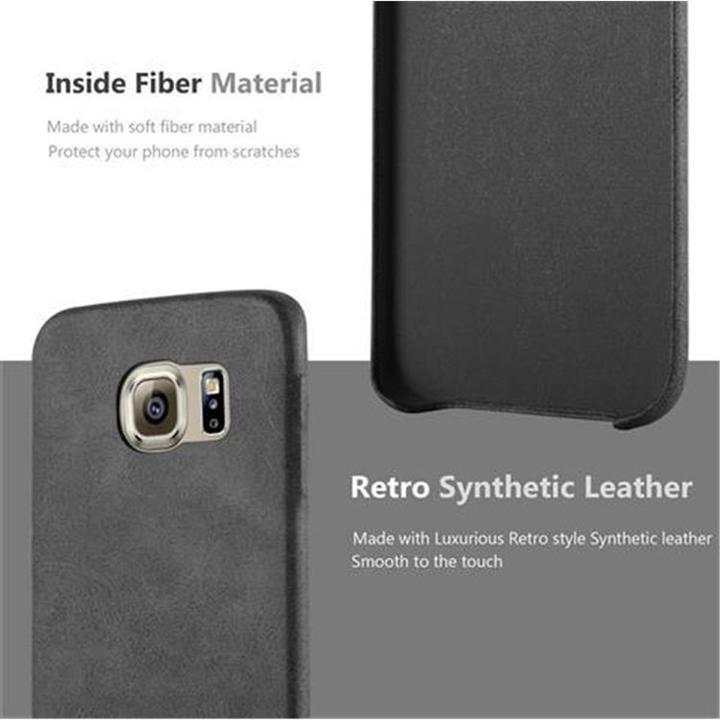 Produktbild Cadorabo Hard Cover Kunstleder mit Struktur (Samsung Galaxy S6 Edge)