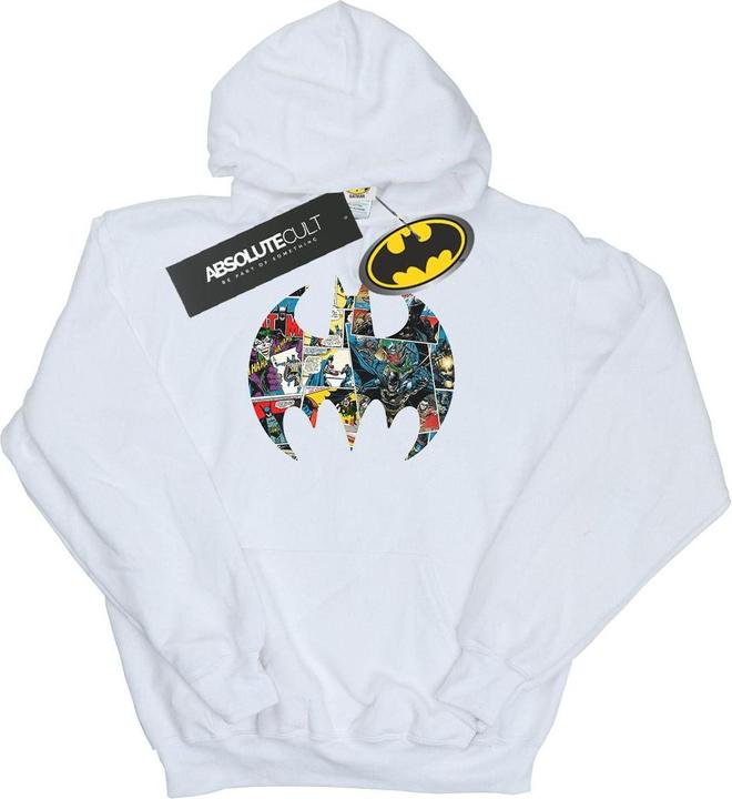 Immagine prodotto Batman Comic Book Logo Felpa con Cappuccio Ragazzi (128)
