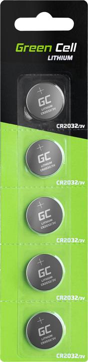 Produktbild GreenCell 5x Lithium CR2032 3V 220mAh Batteries - Batterie - CR2032 (5 Stk., CR2032, 220 mAh)