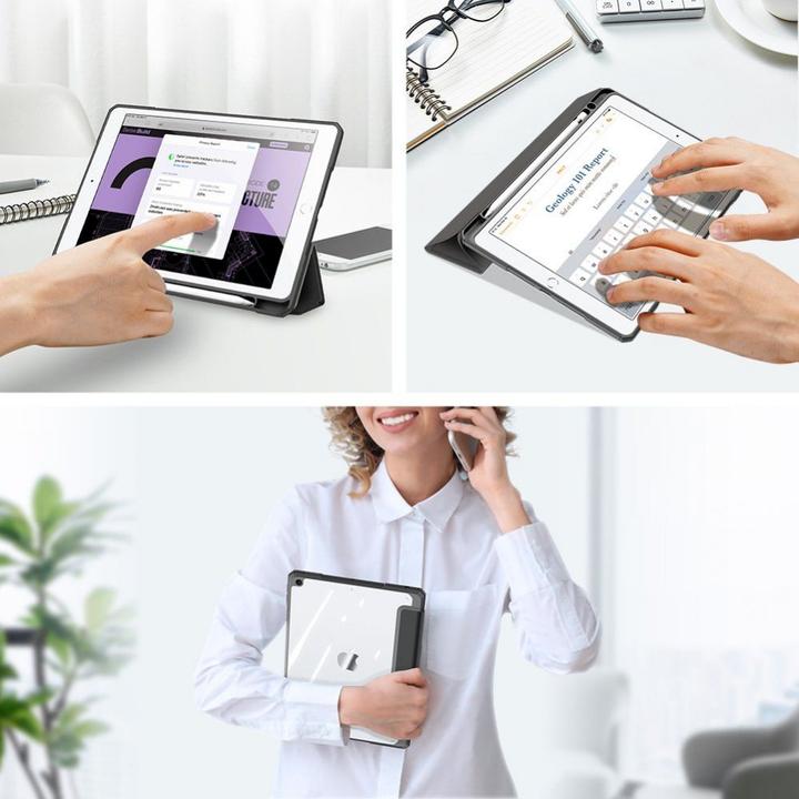 Actual product image Dux Ducis Toby Series Leather Book Cover Case (iPad 2021 (9th Gen), iPad 10.2)