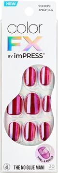 KISS Self-Adhesive Nails Impress Color Fx Around You - 30 Pieces