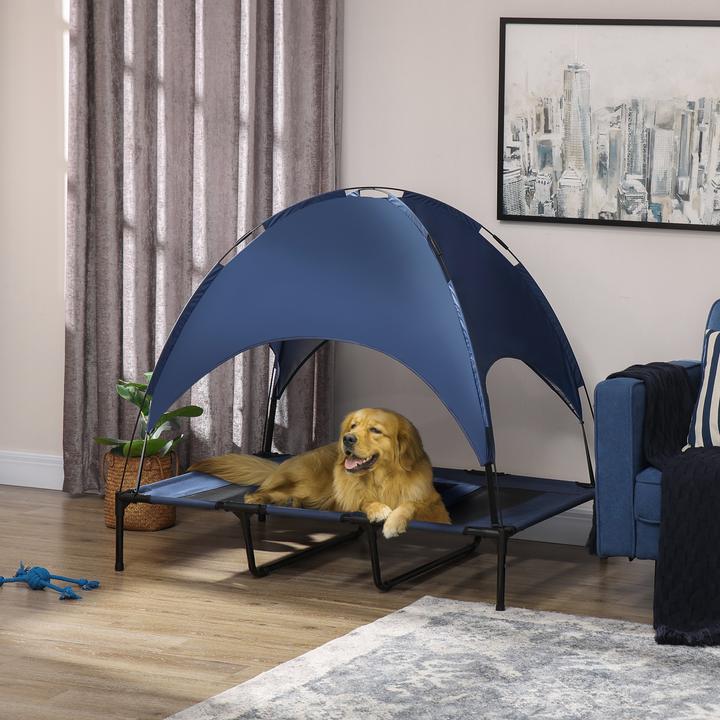 Actual product image Outsunny Outdoor dog lounger with roof, for very large dogs (Dog)